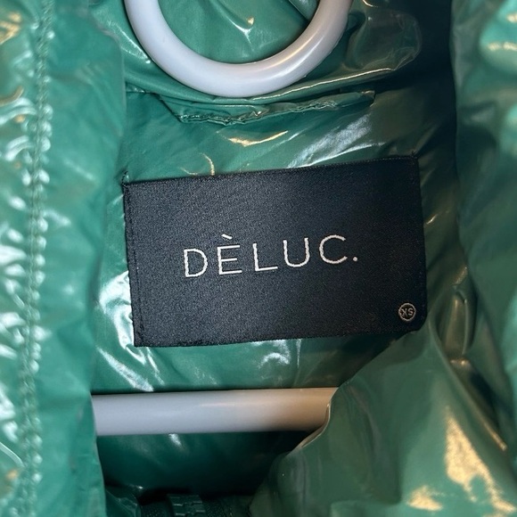 Women’s Dèluc Kelly Green Nylon Marmi Puffer Vest Size XS - Picture 5 of 7